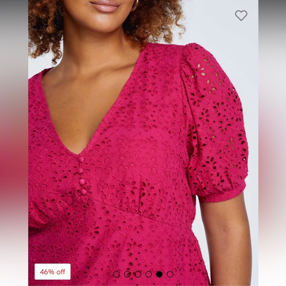 Estelle Eyelet Floral Milena Dress Size 3X (22W) NWT - Picture 3 of 9